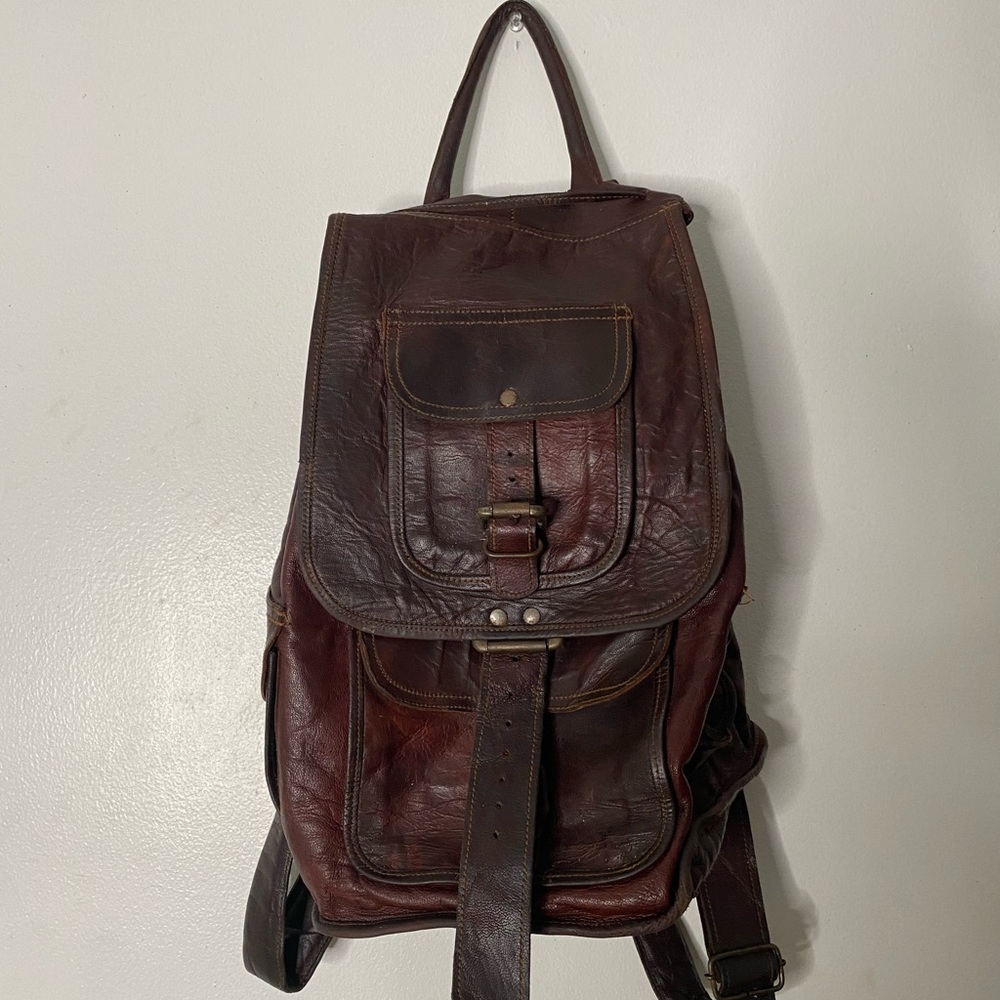 Vintage Genuine Leather Backpack